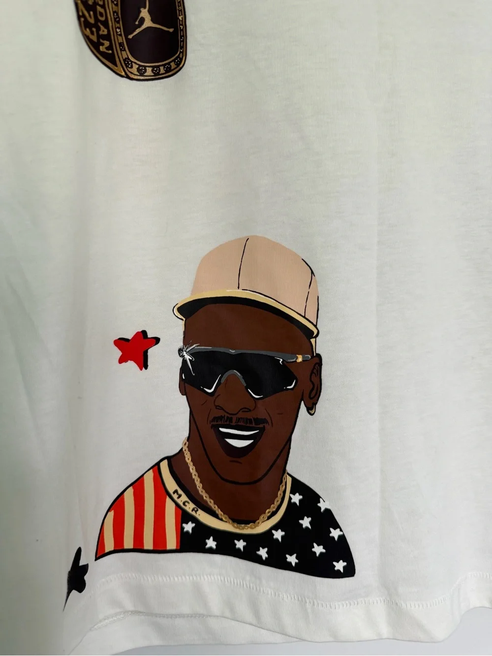 Nike Air Jordan x Maison Chateau Rouge Shirt Size Men M All Over Print Rare